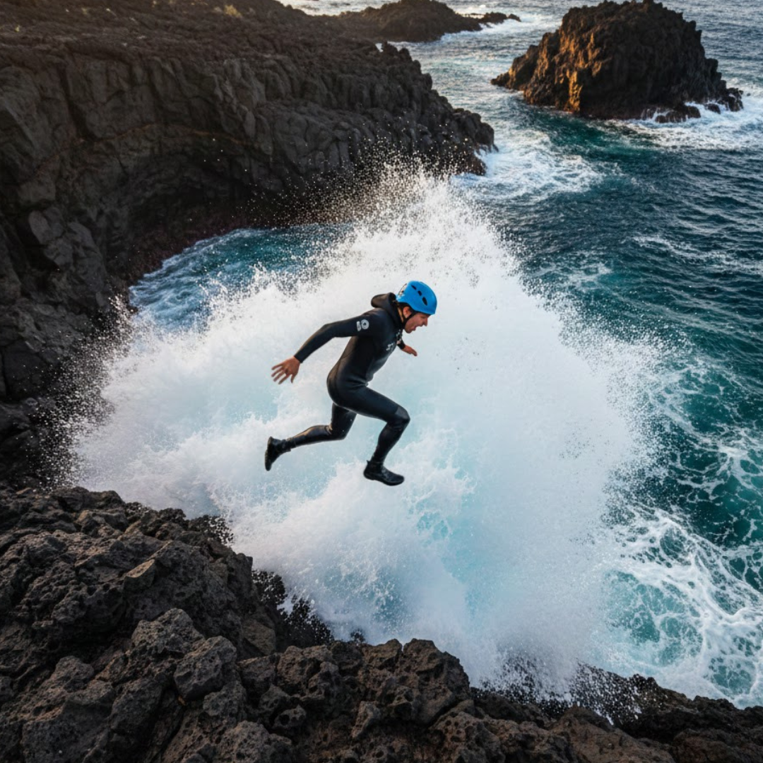 coasteering: wielki błękit i skoki z klifów