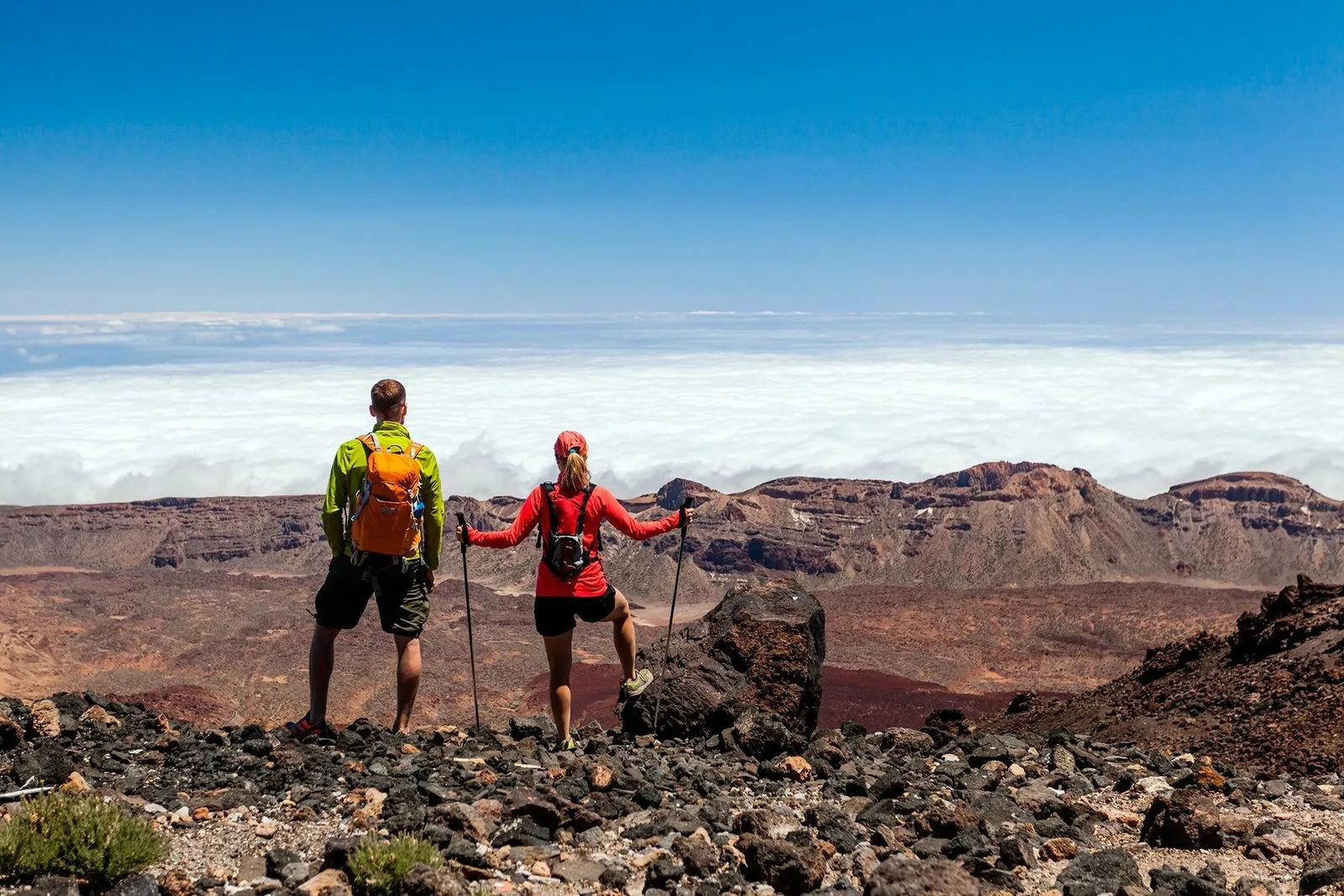 Teide crater seen from above
