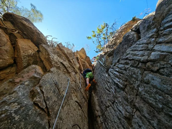 Via ferrata bridge